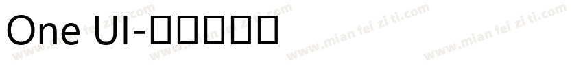 One UI字体转换